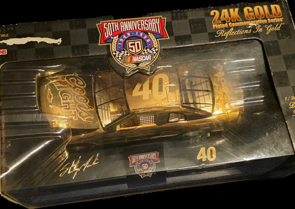 Sterling Marlin #40 Coors 24K Gold 50th Anniversary 1:24 Racing Champions Nascar